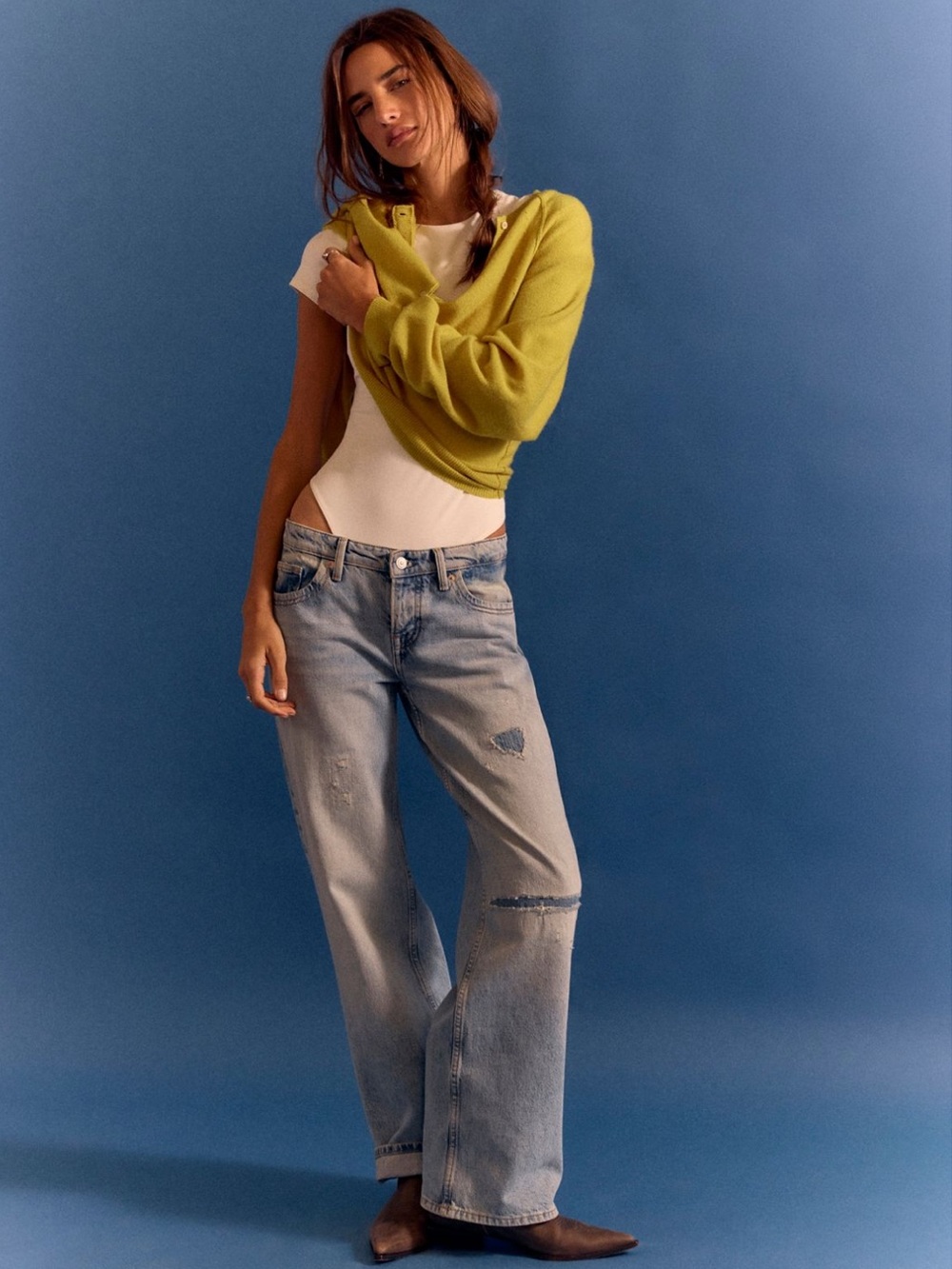 Free People We The Free Low Rise Tennessee Boyfriend Jeans
